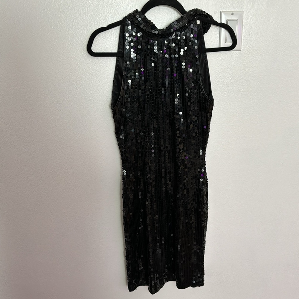 Niteline Della Roufogali Black Sequin Dress